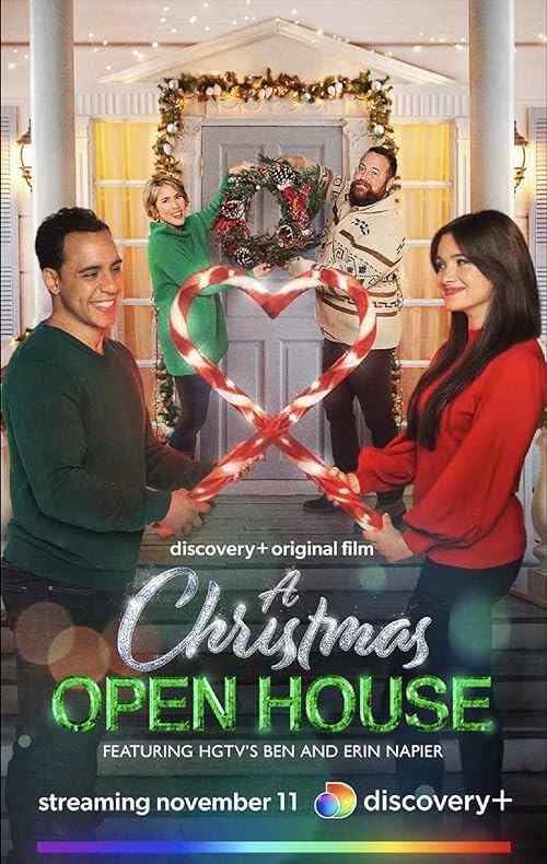 A Christmas Open House poster