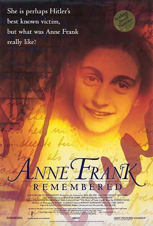 Anne Frank Remembered poster