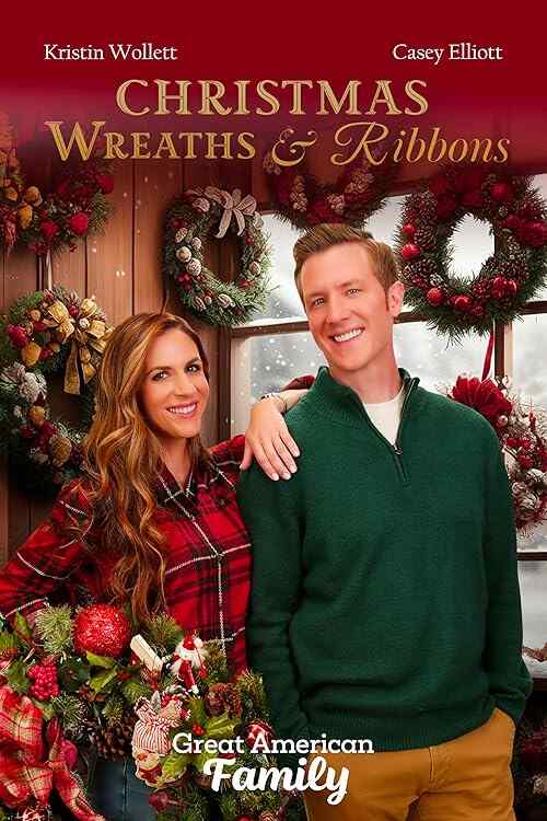 Christmas Wreaths and Ribbons poster