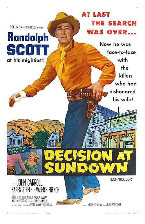 Decision at Sundown poster