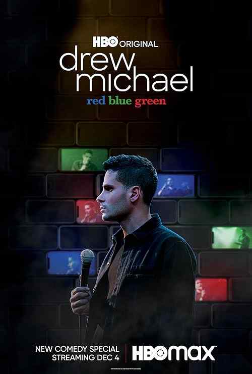 drew michael: red blue green poster