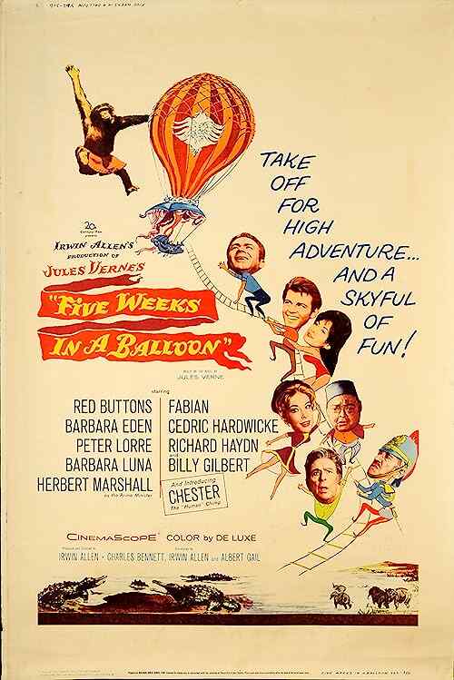 Five Weeks in a Balloon poster