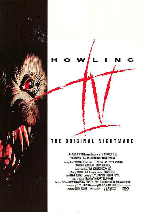 Howling IV: The Original Nightmare poster