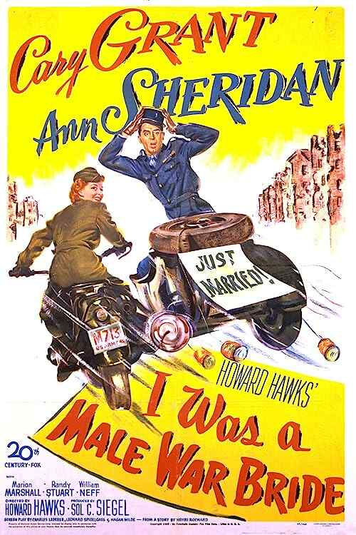 I Was a Male War Bride poster