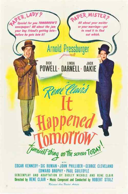 It Happened Tomorrow poster