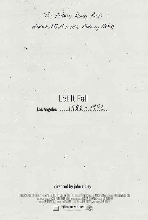 Let It Fall: Los Angeles 1982 1992 poster