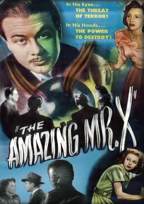 The Amazing Mr  X poster