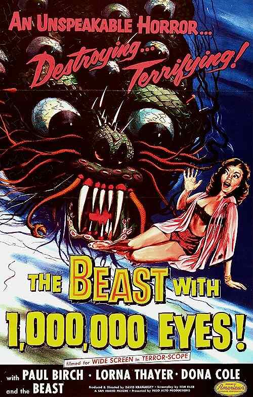 The Beast with a Million Eyes poster
