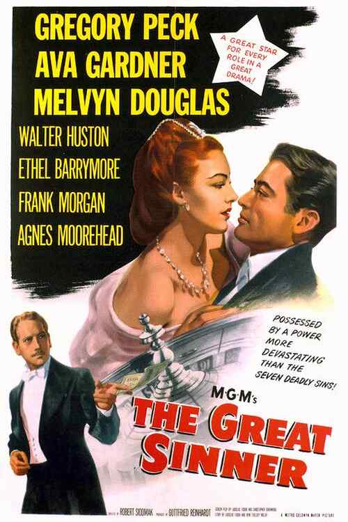 The Great Sinner poster