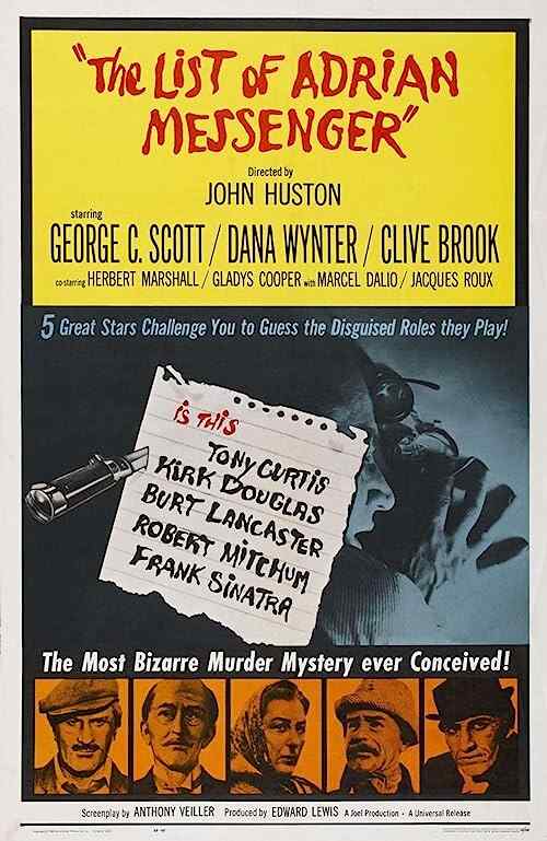 The List of Adrian Messenger poster
