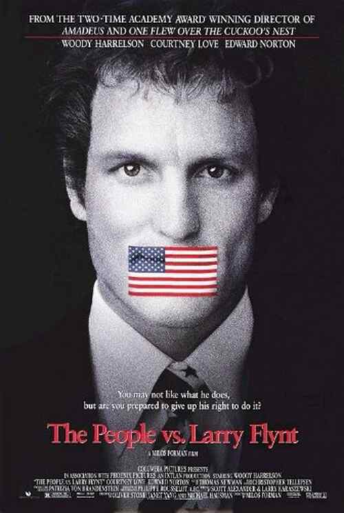 The People vs  Larry Flynt poster