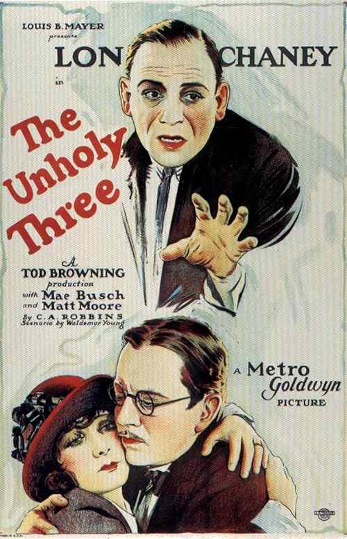 The Unholy Three poster