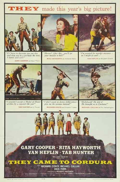 They Came to Cordura poster